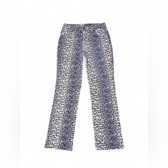 Newport News Animal Print Denim flare jeans - Picture 1 of 7